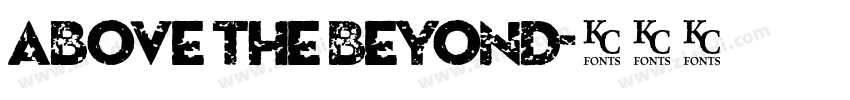 Above the Beyond字体转换